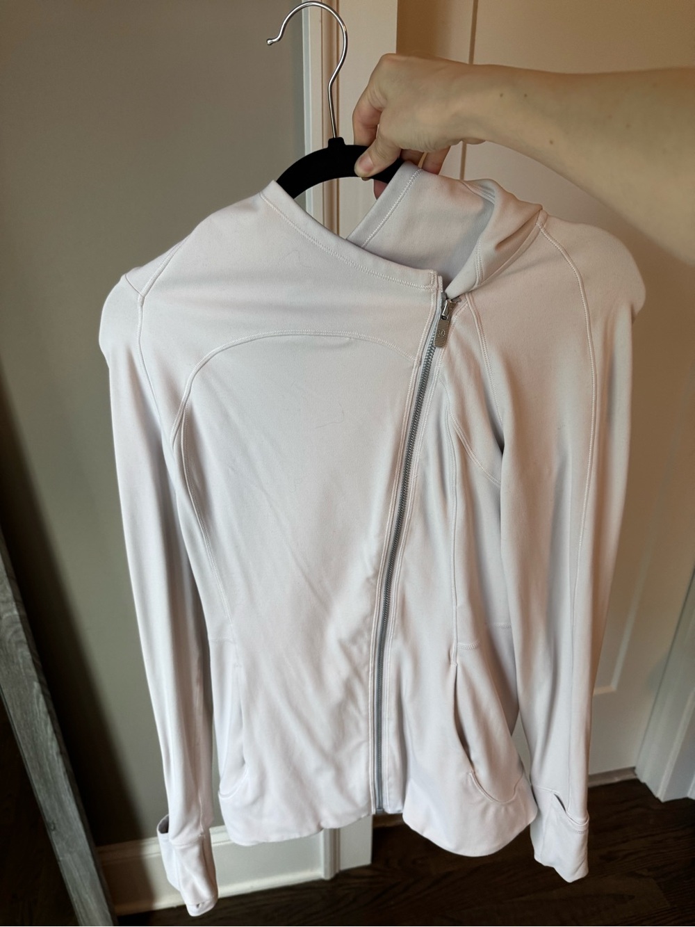 lululemon athletica off white  Women's Asymmetric Zip Jacket